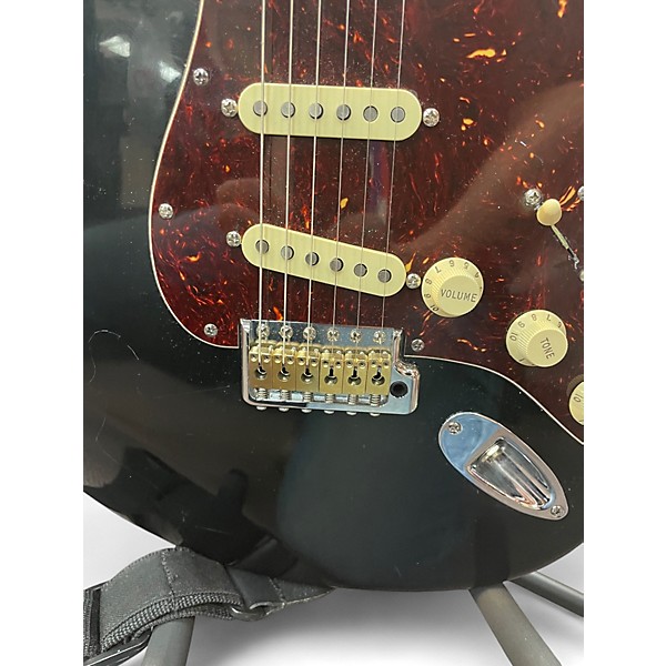 Used Fender Standard Stratocaster BLACK Solid Body Electric Guitar