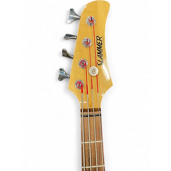 Used Hamer SLAMMER 4 STRING Blue Electric Bass Guitar