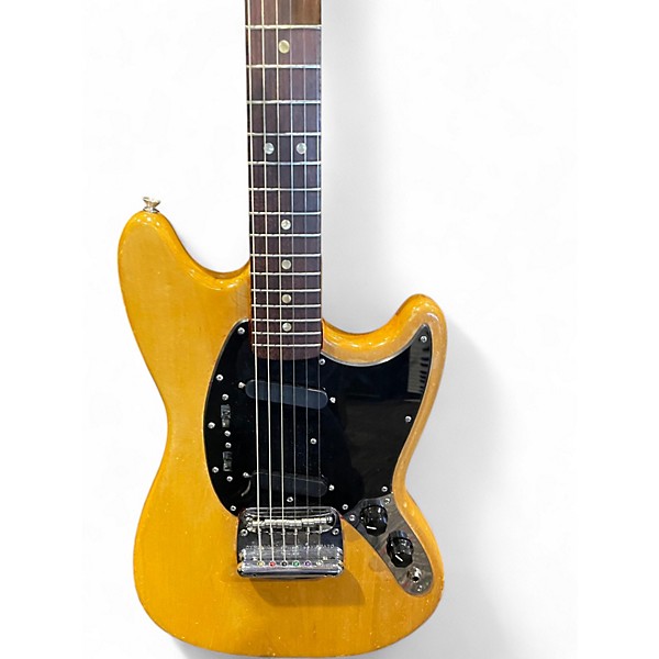 Vintage 1966 Fender Mustang Natural Solid Body Electric Guitar