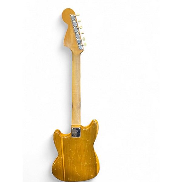 Vintage 1966 Fender Mustang Natural Solid Body Electric Guitar