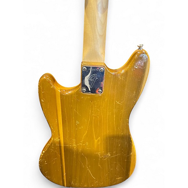 Vintage 1966 Fender Mustang Natural Solid Body Electric Guitar