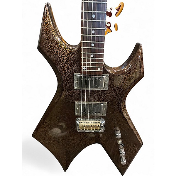 Used B.C. Rich Warlock platinum orange crackle Solid Body Electric Guitar