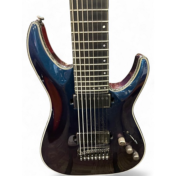 Used Schecter Guitar Research Hellraiser Hybrid 8 String ULTRA VIOLET Solid Body Electric Guitar