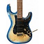 Used Michael Kelly Custom Collection '60s Burl Ultra Blue Burl Solid Body Electric Guitar