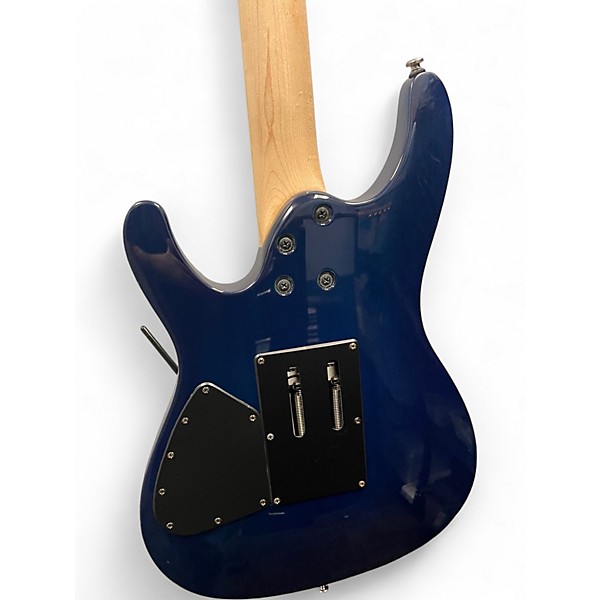 Used 2010s Ibanez S670QM Blue Solid Body Electric Guitar