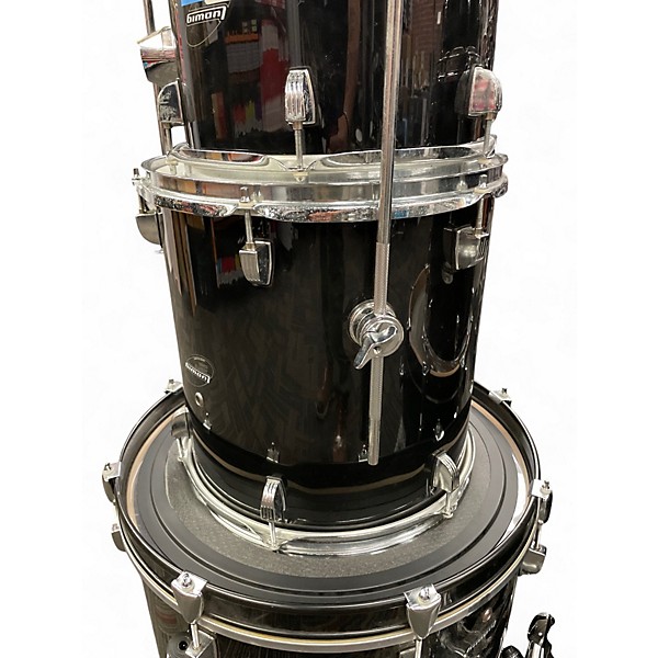 Used Ludwig 5 Piece Accent Black Drum Kit