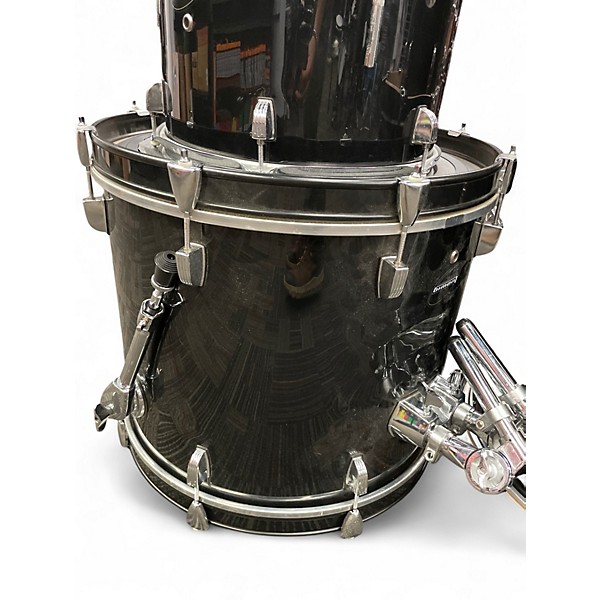 Used Ludwig 5 Piece Accent Black Drum Kit