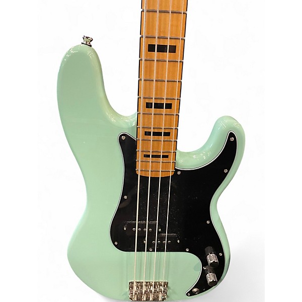 Used Squier Classic Vibe 1970S Precision Bass Surf Green Electric Bass Guitar