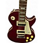 Used 2021 Epiphone Les Paul Traditional Pro IV Worn Wine Red Solid Body Electric Guitar