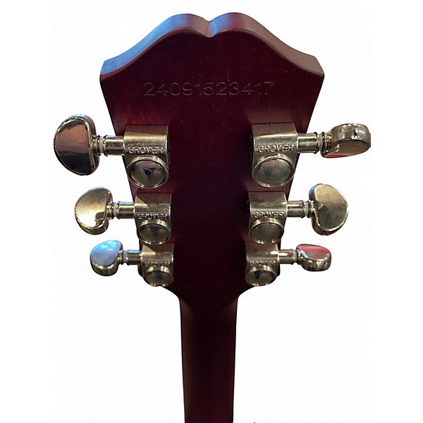Used 2021 Epiphone Les Paul Traditional Pro IV Worn Wine Red Solid Body Electric Guitar