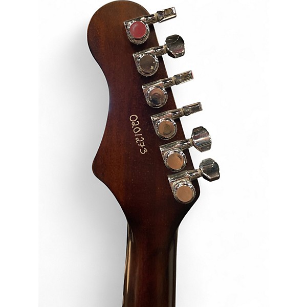 Used Harmony Rebel Red Solid Body Electric Guitar