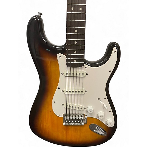 Used Squier Affinity Stratocaster 2 Color Sunburst Solid Body Electric Guitar