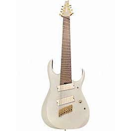 Used Ibanez RGDMS8 Silver Solid Body Electric Guitar