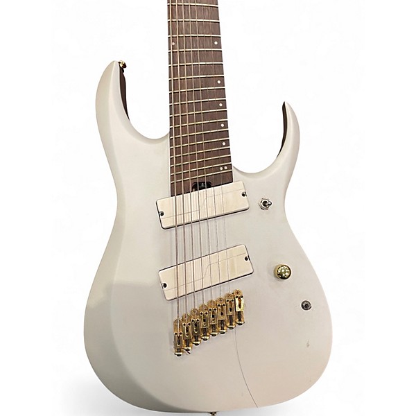 Used Ibanez RGDMS8 Silver Solid Body Electric Guitar