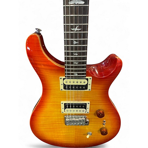 Used PRS SE Custom 22 Cherry Sunburst Solid Body Electric Guitar