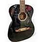Used Fender Avril Lavigne Newporter Black Acoustic Electric Guitar