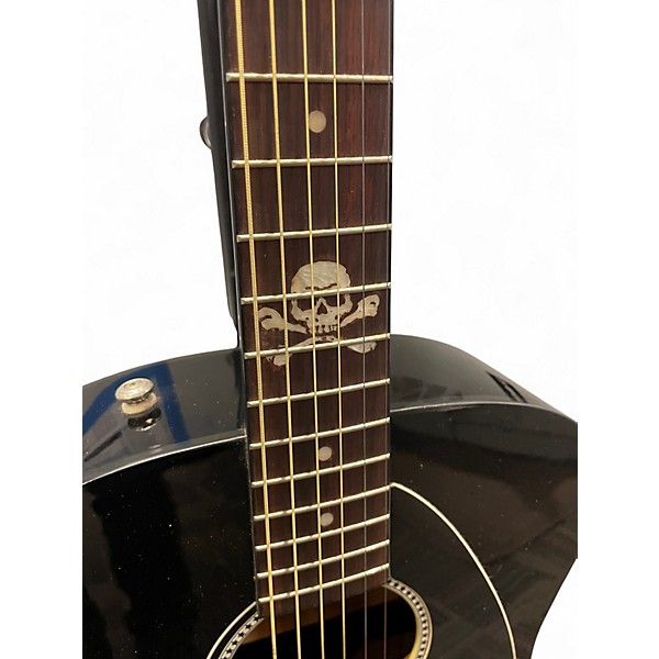Used Fender Avril Lavigne Newporter Black Acoustic Electric Guitar