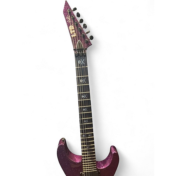 Used ESP LTD KH602 Kirk Hammett Purple Sparkle purple sparkle Solid Body Electric Guitar