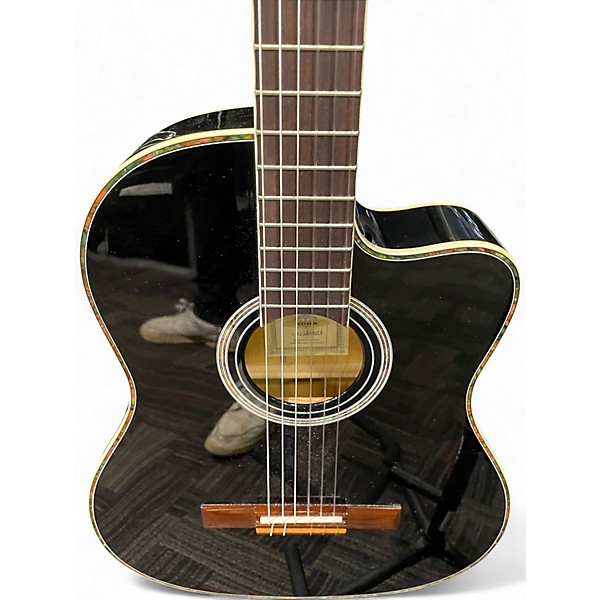 Used Ortega Family Series Pro Black Classical Acoustic Guitar