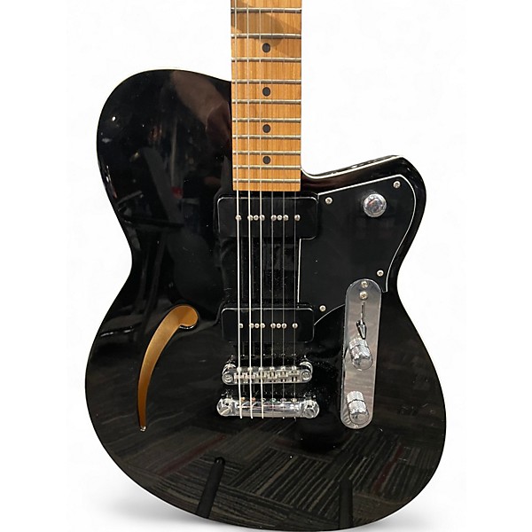 Used Reverend Stu D Baker Black Hollow Body Electric Guitar