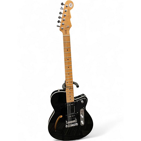 Used Reverend Stu D Baker Black Hollow Body Electric Guitar