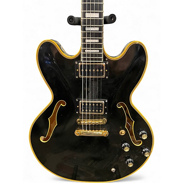 Used Edwards ESA 180 LTC Black Hollow Body Electric Guitar