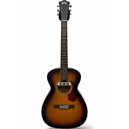 Used Guild M-240E Troubadour 3 Tone Sunburst Acoustic Electric Guitar