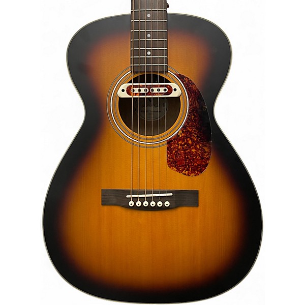 Used Guild M-240E Troubadour 3 Tone Sunburst Acoustic Electric Guitar