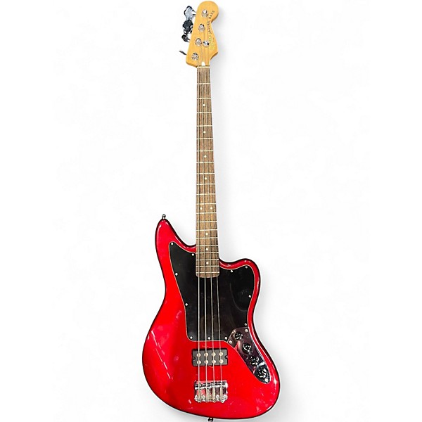 Used Squier Vintage Modified Jaguar Bass CANDY APPLE RED Electric Bass Guitar