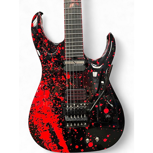 Used Schecter Guitar Research Sullivan King Banshee-6 FR-S Obsidian Blood Solid Body Electric Guitar
