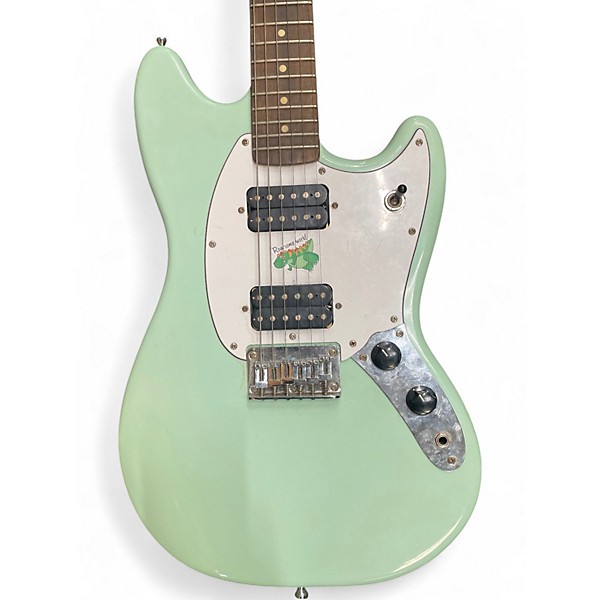Used Squier Bullet Mustang HH Seafoam Green Solid Body Electric Guitar