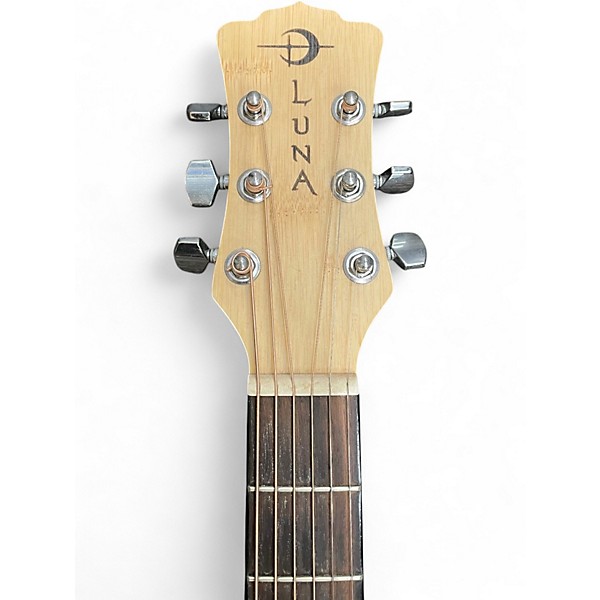 Used Luna Woodland Bamboo Grand Auditorium Bamboo Acoustic Electric Guitar