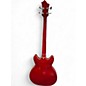 Used Hagstrom Viking Wild Cherry Electric Bass Guitar