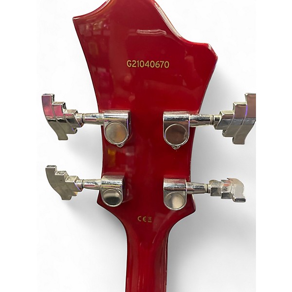 Used Hagstrom Viking Wild Cherry Electric Bass Guitar