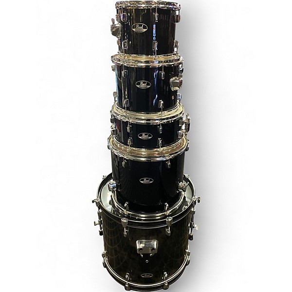 Used Pearl 5 Piece ROADSHOW Black Drum Kit
