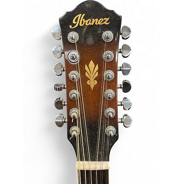Used Ibanez AEG1812II 2 Color Sunburst 12 String Acoustic Electric Guitar