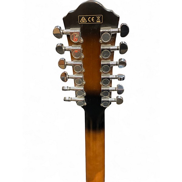 Used Ibanez AEG1812II 2 Color Sunburst 12 String Acoustic Electric Guitar