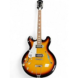 Used Epiphone Casino Left Handed VINTAGE SUNBURST Hollow Body Electric Guitar