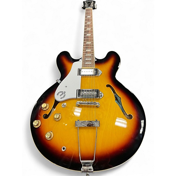 Used Epiphone Casino Left Handed VINTAGE SUNBURST Hollow Body Electric Guitar