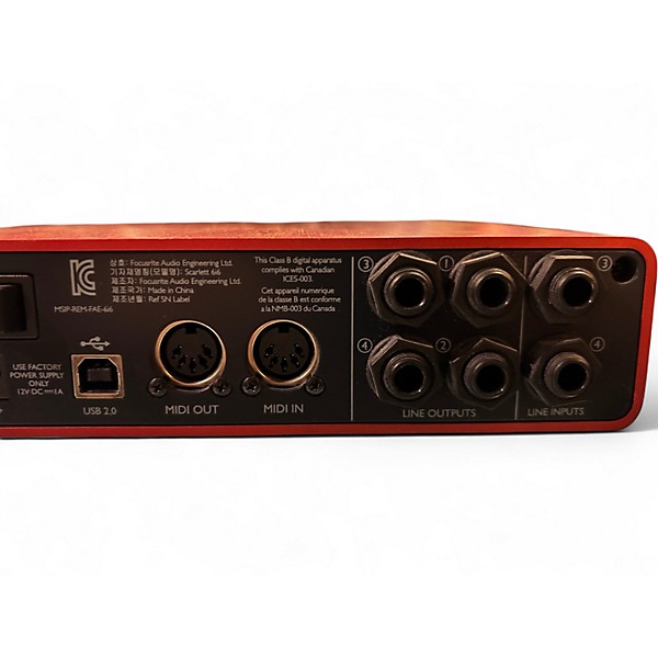 Used Focusrite Scarlett 6i6 Audio Interface