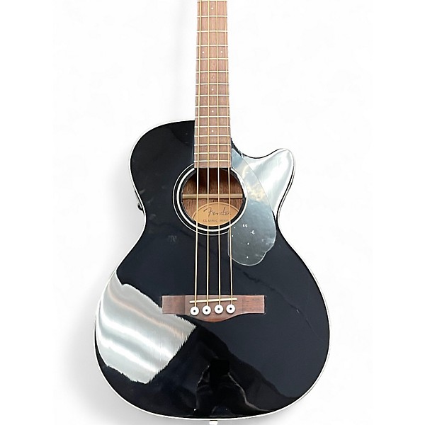 Used Fender CB60 Black Acoustic Bass Guitar