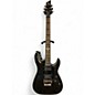 Used Schecter Guitar Research Damien Elite 6 Floyd Rose Silver Sparkle Solid Body Electric Guitar thumbnail