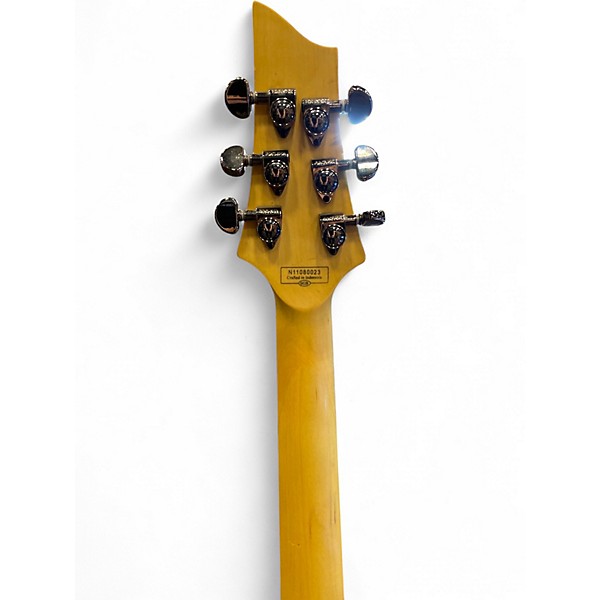 Used Schecter Guitar Research Damien Elite 6 Floyd Rose Silver Sparkle Solid Body Electric Guitar