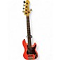 Used Bluesman Deville V Fiesta Red Electric Bass Guitar thumbnail