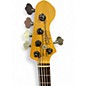 Used Bluesman Deville V Fiesta Red Electric Bass Guitar