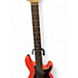 Used Bluesman Deville V Fiesta Red Electric Bass Guitar