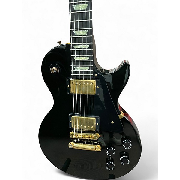Vintage 1991 Gibson LES PAUL STUDIO Black and Gold Solid Body Electric Guitar