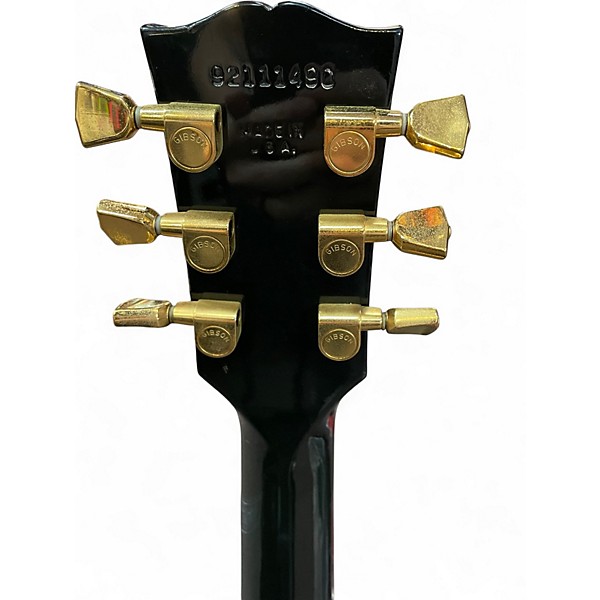 Vintage 1991 Gibson LES PAUL STUDIO Black and Gold Solid Body Electric Guitar