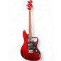 Used Squier Paranormal Rascal Jag Wide Range Candy Apple Red Metallic Electric Bass Guitar thumbnail