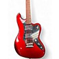 Used Squier Paranormal Rascal Jag Wide Range Candy Apple Red Metallic Electric Bass Guitar